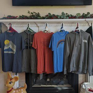 Patagonia & North Face Men's Shirt/Hoodie Lot Medium